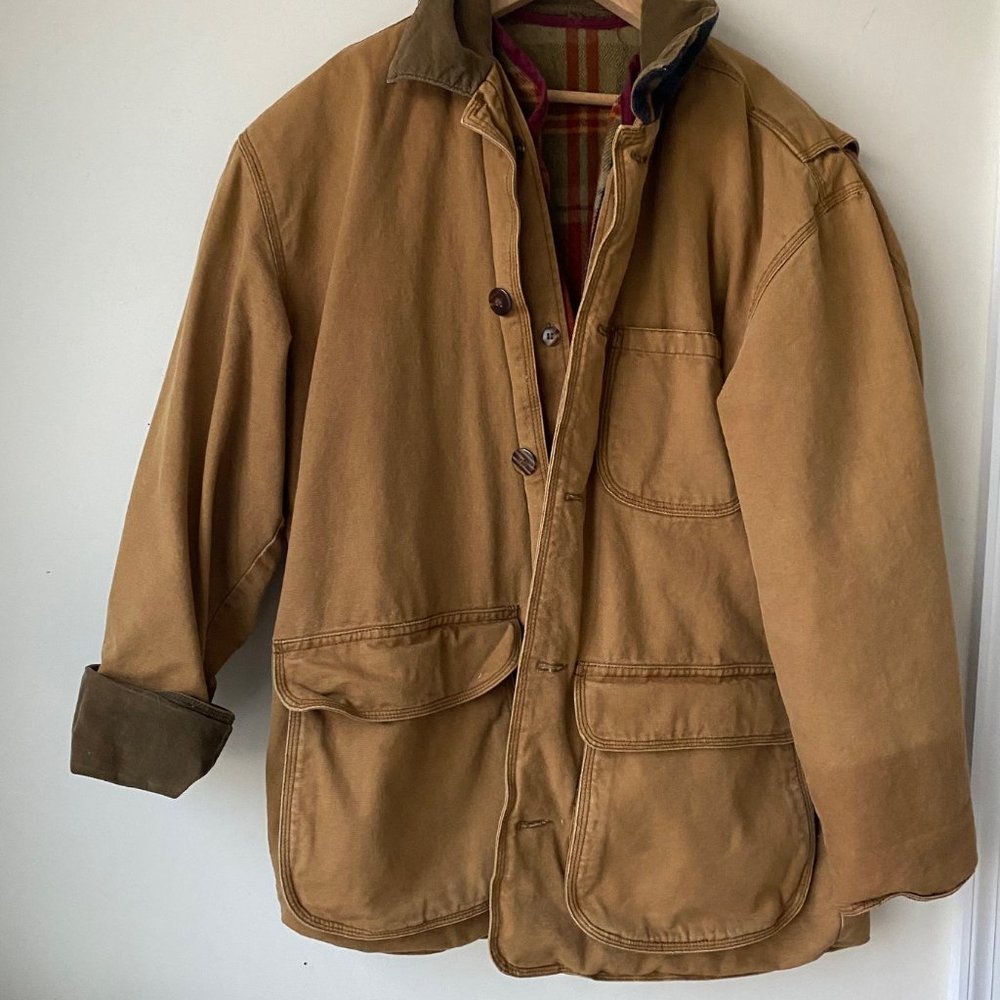 Vintage 90s J Crew Insulated Barn Coat Work Jacket Mens Small Women's M/L